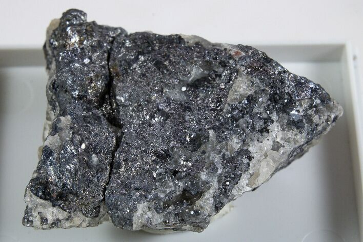 Metallic Stromeyerite with Quartz - Czech Republic #345858